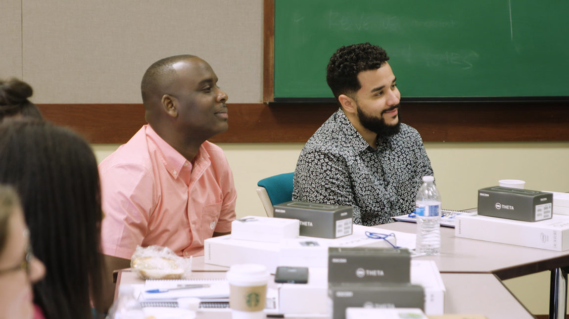 Corps members take part in Report for America training.